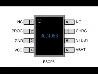 BCC4056 1000mA 線性鋰電池充電管理芯片